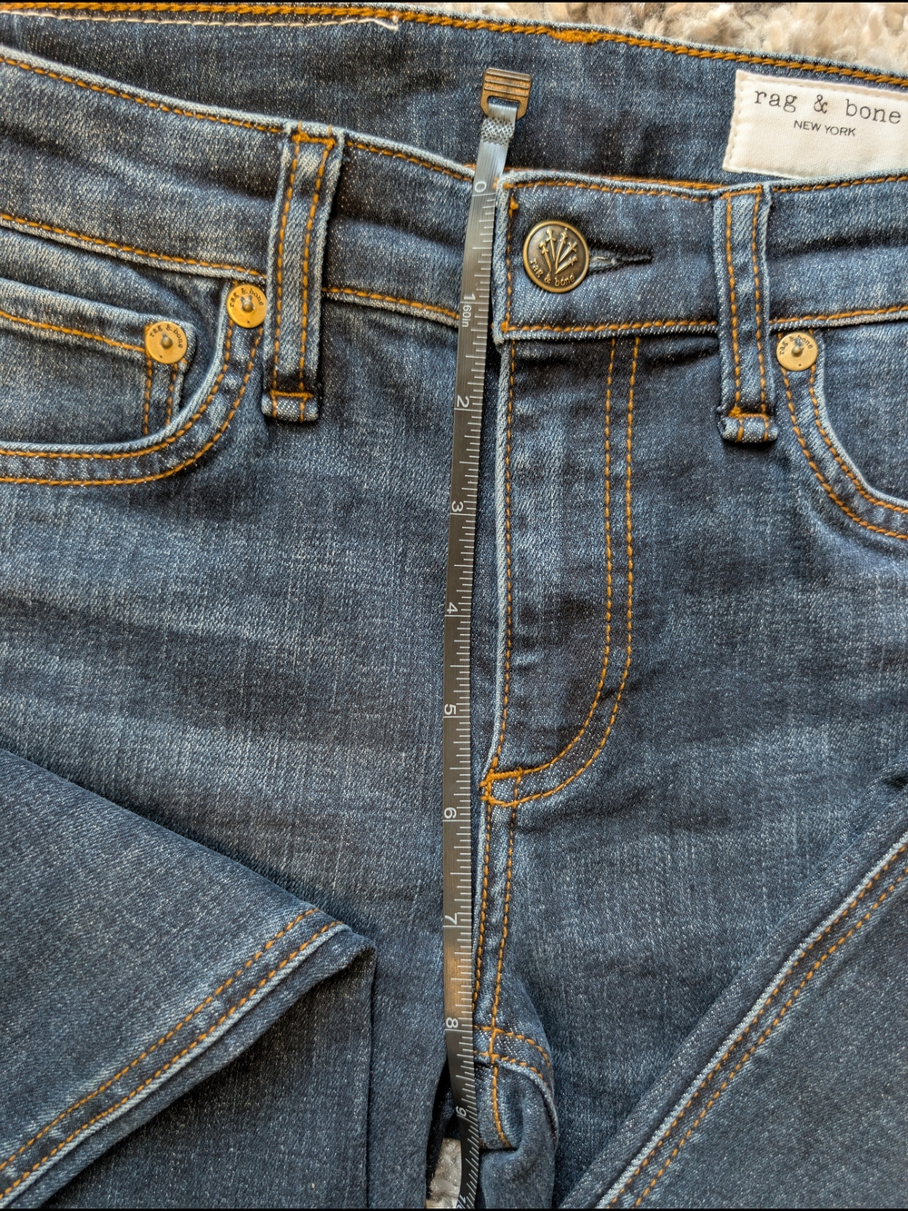 Rag & Bone Indigo Stretch Skinny Jeans (Cate) - Picture 12 of 16